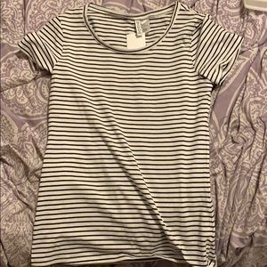 Black and White Striped Shirt